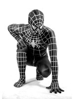 Black White Spiderman Costume very Classic Black Spiderman Costume